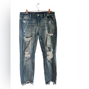 Judy Blue Boyfriend Distressed Jeans